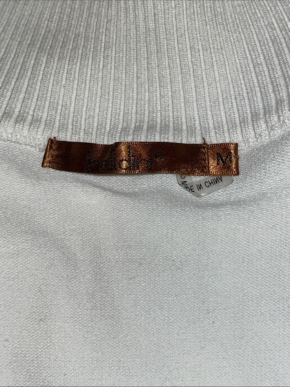 White Rhinestone Sweater Jacket - Picture 6 of 7